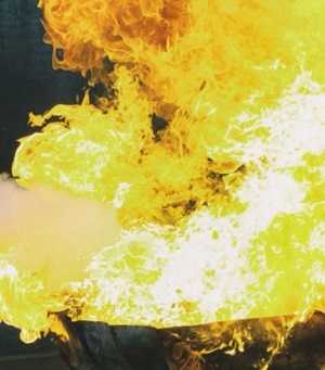 Brand op een bedrijventerrein