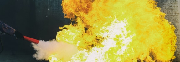 Brand op een bedrijventerrein