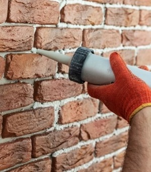 Voeg vullen van buitenmuur